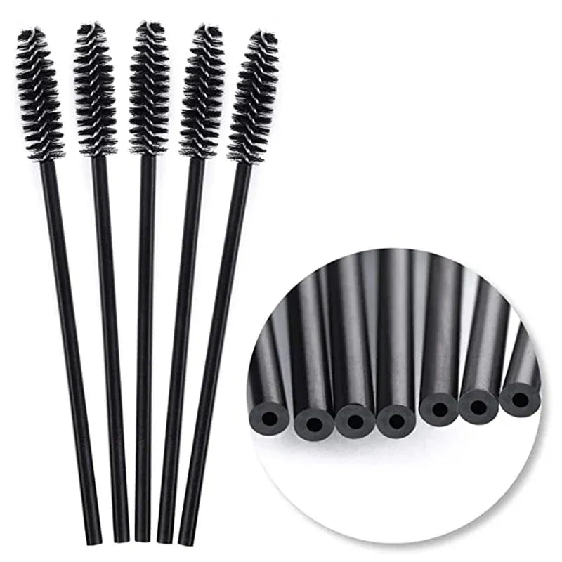 50 Pcs Disposable Eyelash Brushes – Eyelash & Eyebrow Extension Tools
