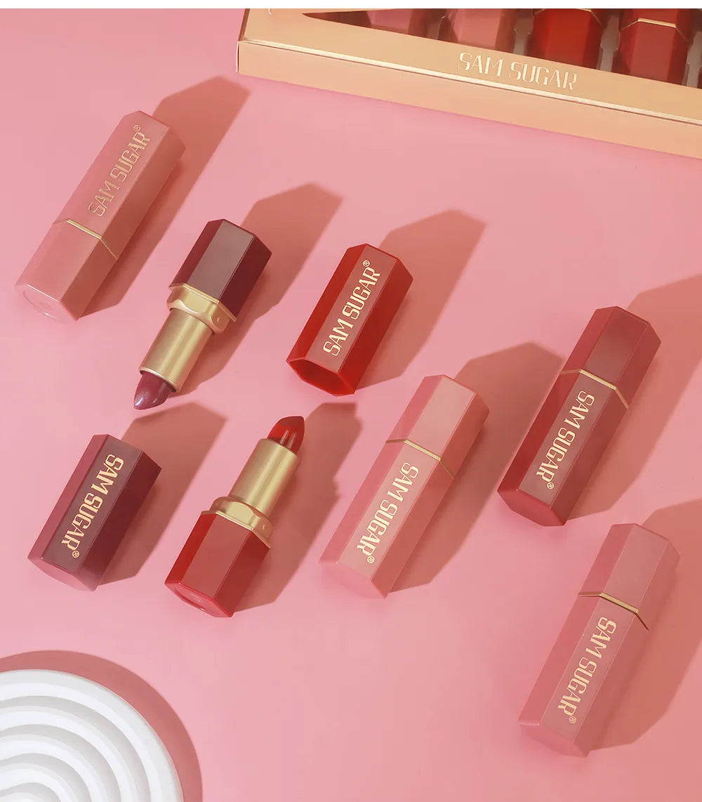 6-piece Lipstick Pearl Velvet Lipstick Set – Smooth & Long-Lasting
