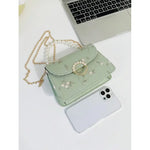 Simple & Fashionable Pearl Hand-Held Small Square Bag